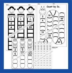 printable worksheet with numbers and faces for kids to learn how to count by 2s