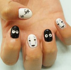 Kawaii Nail Art, Edgy Nails, Kawaii Nails, Cute Nail Art, Funky Nails