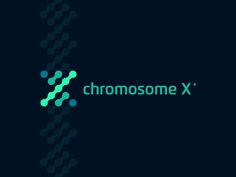 the word chromsome x on a dark background