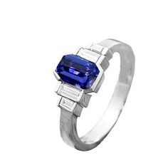 METAL SPECIFICATIONS White Gold 14K STONE SPECIFICATIONS Stone Name : Blue Sapphire and Diamond Stone Cut : Radiant and Baguette Stone Details : There is one radiant cut sapphire approx. 1.50 carats (Approx. Size 7 x 6 mm) and approx. 0.50 carats of diamonds on the sides. Natural earth mined stones. Color : G Clarity : VVS1 Quality of Sapphire : AAA Sapphire Treatment : Heated Total : Approx. 2 Carats RING SPECIFICATIONS Size : 6.5 (Can ship in any size, please send us a message about size after Laos Jewelry, 2 Carat Ring, Blue Sapphire Ring, Radiant Cut, Blue Sapphire Rings, Natural Earth, Bar Set, Stone Cuts, Baguette Diamond