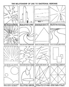 an image of different lines and shapes that can be used to make art work on paper