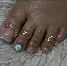 Unique Toenail Designs, Toe Nail Designs Black Women, Fall Toe Nail Designs Pedicures, Gel Nails Shape, Wave Nails, Fetty Wap, Gel Toe Nails, Acrylic Toes