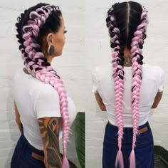 Rave Hairstyles Braids, Festival Hair Braids, Rave Hairstyles, Rave Braids, Rave Hair, Dyed Hair Inspiration, Braids With Extensions, Braids For Black