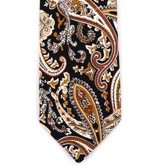 This paisley tie is perfect for the wedding season, as well as just another day on the job. This paisley necktie is ideal for the groom, groomsmen, ushers, ring bearers, and family of the wedding party. Complete your wedding outfit with this beautiful paisley tie. 100% Cotton 58" long and 2.5" wide Hand Made Patterned Ties For Black Tie Occasions, Elegant Paisley Print Tie As A Gift, Elegant Patterned Ties With Paisley Print, Elegant Paisley Print Ties As Gift, Elegant Black Tie Suit Accessories With Paisley Print, Wedding Ties With Paisley Print, Fitted Paisley Print Suit And Tie Accessories For Wedding, Formal Patterned Paisley Suit And Tie Accessories, Elegant Paisley Print Suit And Tie Accessories For Gift