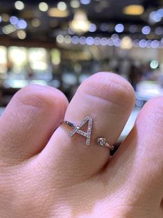 Ring Initial, Delicate Jewellery, Band Fashion, Beautiful Thoughts, Sterling Silver Wedding Rings, Letter Ring, Gold Jewellery Design Necklaces, Initial Ring, Hijabi Girl