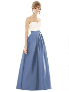 Alfred Sung Bridesmaid Dress D755 | The Dessy Group Alfred Sung Bridesmaid Dresses, High Low Ball Gown, Alfred Sung, Elegant Bridesmaid Dresses, Affordable Bridesmaid Dresses, Dress With Pleats, Bridesmaid Dress Styles, Full Length Gowns, Bridesmaid Dresses Online