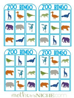 printable zoo animals and numbers to play with