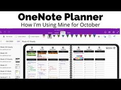 the one note planner is open and ready to be used for organizing your home office