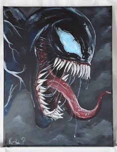 an image of a painting of a monster with its mouth open