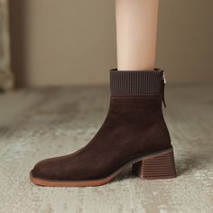 CHIKO Lucy Square Toe Block Heels Ankle Boots feature suede upper, synthetic lining, rubber sole. Heel height is approx. 2" (5 cm) Chiko Shoes, Block Heel Ankle Boots, Heeled Ankle Boots, Latest Fashion Trends, Block Heels, Women Fashion, Rubber Sole, Fashion Shoes, Heel Height