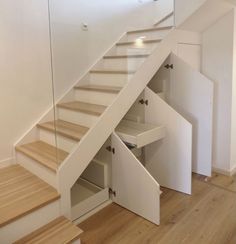 Understair Storage, Stairs Design Interior, Diy Staircase, Stairs Makeover, House Staircase