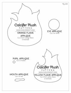 the pattern for an orange flower vase is shown in black and white, with instructions to make