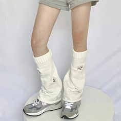 SPECIFICATIONS Material: PolyesterMaterial: AcrylicPattern Type: SolidGender: WOMENItem Type: Leg WarmersName: Hole Leg Warmerspackage: 1*pair of leg warmersSize: ONE SIZEUse for: new year's gift,boots socks,cosplay,y2k,lolita,Japanese JK,Material:... Jk Accessories, Goth Skirts, Y2k Grunge Aesthetic, Japanese Autumn, Japanese Y2k, Leg Socks, Plus Size Kawaii, Hot Suit, Boots Socks