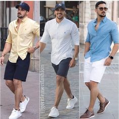 Casual Shorts Outfit, Outfits Formal, Simple Clothes, Mens Business Casual Outfits, Mens Summer Outfits, Mens Casual Outfits Summer, Men Fashion Casual Shirts