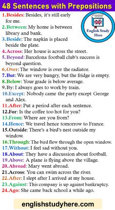 an english lesson for students with prepositions