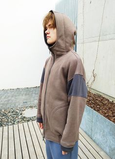 "Light Brown and Deep Gray Zip Hoodie. Unisex high quality cotton hoodie. 92% Cotton, 8% Polyester. The large hood keeps your head warm. Two pockets in front. HQ-Heavy duty material. Density - 280g/m2. Made in EU. Size Sleeve (in/cm) Lenght (in/cm) Width (in/cm) XS 22/56 30/75 24/60 S 23/58 32/80 25/63 M 24/60 33/83 26/65 L 25/63 34/86 26/67 XL 25,5/65 35/89 27/69 Each piece is handmade, so there might be some slight changes. If you have any question, feel free to write me. More colors are avail Outdoor Brown Hoodie With Double-lined Hood, Brown Fleece Sweatshirt With Relaxed Fit, Winter Outdoor Hoodie With Relaxed Fit, Winter Outdoor Hoodie Relaxed Fit, Brown Relaxed Fit Fleece Sweatshirt, Winter Outdoor Hoodie In Relaxed Fit, Relaxed Fit Winter Hoodie For Outdoor, Brown Long Sleeve Hoodie For Outdoor, Brown Winter Outdoor Hoodie