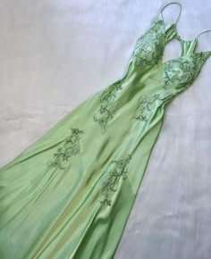 Sexy A Line Sage Green Satin Prom Dresses 21th Birthday Outfit P2107 – PreppyDress Green Satin Prom Dress, Prom Outfit, Long Party Dress, Satin Evening Gown, Backless Evening Dress, Evening Party Gowns, Prom Dress Inspiration, Beaded Prom Dress, Backless Prom Dresses