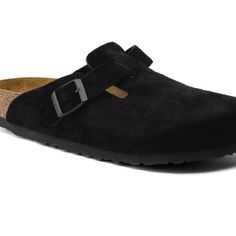 Birkenstock Boston Soft Footbed Clogs Size 37 In Black Leather Suede Used Once, They Are Practically New No Box Birkenstock Boston Soft Footbed, Boston Soft Footbed, Shoes Birkenstock, Birkenstock Black, Birkenstock Boston, Birkenstock Shoes, Women's Shoes Sandals, Birkenstock, Clogs