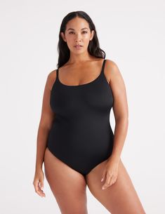 A timeless style with a fit that we’ve spent years perfecting. Designed with full butt coverage, removable cups, UPF 50 fabric and adjustable straps making it adaptable for longer torsos. Plus, a built-in absorbent period-proof liner that absorbs about the same as 3 regular tampons. Fit tip: Plus cup sizes come with thicker straps for added support. | Knix Leakproof Classic One Piece Swimsuit in Black Knix Leakproof, Wireless Bras, Menstrual Cup, Cup Sizes, Long Torso, Kids Pants, Black Swimsuit, Upf 50, Timeless Style