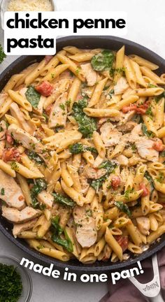 chicken penne pasta made in one pan