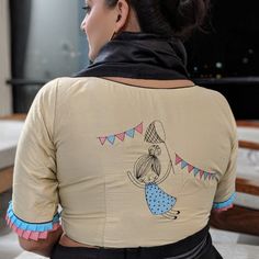 Kerala Saree Blouse Designs, Blouse Tops Designs, Cotton Blouse Design, Printed Embroidery, Saree Blouse Neck Designs, Simple Kurta Designs, Design Page, New Blouse Designs