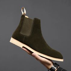 Lasaky - Genuine Leather Chelsea Boots with Plush Lining - Matte finish, High-top Ankle Boots Business Heels, Short Ankle Boots, Business Casual Shoes, Botas Chelsea, Mens Boots Fashion, Chelsea Boots Men, Slip On Boots, Leather Chelsea Boots, Mens Shoes Boots