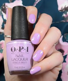 Lavender Nail Color, Opi Spring Colors, Toenail Polish Colors, Nail Polish Color Ideas, Neon Nail Colors, Lavender Nail Polish, Spring Nail Polish Colors, Spring Pedicure