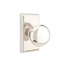 an image of a chrome door knob