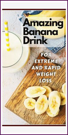 Miracle Banana Detox Juice For Extreme Weight Loss #fatburner #weigthlossdrink #healthydrink #weightlossdrink #weightlossdtips #weightlosssmoothies #detoxdrink #detoxsmoothie #smoothiediet #flatbellydrinks #weightlossrecipes #fatburningdrinks #healthyrecipes Banana Smoothie Healthy, Belly Fat Burner Drink, Natural Drinks