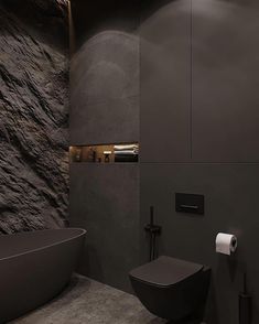 #homeinspo #vintage #inspiration
 #luxury #instahome
#livingroomdecor #dekorasirumah Dark Gray Small Bathroom, Dark Japanese Bathroom, Dark Tiles In Bathroom, Dark Grey Bathroom Tiles, Dark Grey Tile Bathroom, Dark Modern Bathroom, Small Dark Bathroom, Dark Gray Bathroom, Grey Bathrooms Designs