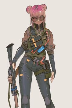 Space Bounty Hunter Female, Cyberpunk Neomilitarism, Scifi Pilot Female, Female Mech Pilot Character Design, Cyberpunk Technician, Cyberpunk Swat, Sci Fi Rogue, Anime Sci Fi Character Design, Survival Character Design