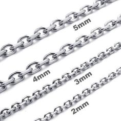 Top Rated 2mm-5mm 10 -100 Silver Stainless Steel Cross Chain Link Necklace HN5 US Seller, Jewelry & Watches Black Stainless Steel Necklace, Steel Cross, Cross Chain, Gold Chain Jewelry, Chain Silver, Metal Chain Link, Simple Necklace, Black Stainless Steel, Fashion Jewelry Necklaces