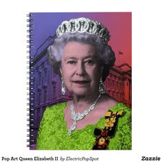 an image of the queen elizabeth ii spiral notebook