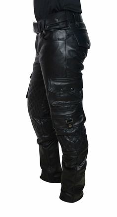 Fitted Moto Bottoms With Pockets, Fitted Moto Pants With Pockets, Biker Style Full Length Pants With Pockets, Biker Pants With Pockets Full Length, Fitted Biker Leather Pants With Pockets, Fitted Biker Bottoms With Pockets, Leather Biker Bottoms With Pockets, Ropa Punk Rock, Biker Pants