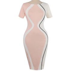 FAST SHIPPING Fashion Womens Dresses Designer Vestidos Bodycon Short Sleeve Party Business Pencil Dress JKP3754 Pink Bodycon Bandage Dress For Spring, Spring Pink Bodycon Bandage Dress, Slim Fit Sheath Bodycon Dress For Spring, Spring Sheath Bodycon Dress Slim Fit, Spring Sheath Slim Fit Bodycon Dress, Summer Office Stretch Mini Dress, Summer Office Mini Dress With Stretch, Pink Fitted Bandage Dress For Spring, Summer Stretch Mini Dress For Office