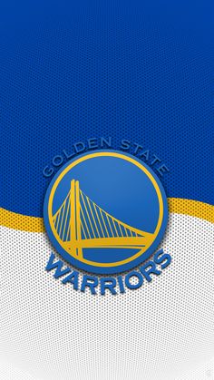 the golden state warriors logo on a blue and white jersey