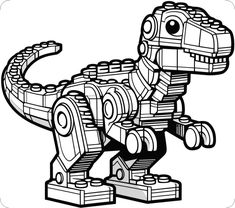 Unleash the fun with our free Lego Dinosaur coloring printable for kids Lego Art Drawing, Lego Clip Art, Lego Printables, Lego Tree, Lego Dragon