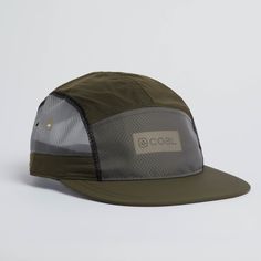 the coal hat in olive green and grey