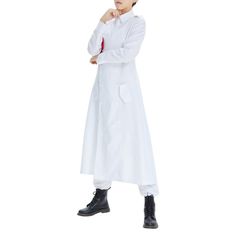 Prepare to shine at your next cosplay event with the Hajime Kokonoi Coat Cosplay Costume. Meticulously crafted, it ensures an immersive experience, letting you become your cherished character. Seize the opportunity to demonstrate your devotion to the world of anime and captivate the crowd with this outstanding costume. Description: Material: Twill Fabrics Package included: Coat + Pants + Gloves + Arm-band Size Guide(Inches): Female: Size Height Chest Waist Hip XS 61 32-33 23-25 34-37 S 63 34-35 Anime Cosplay Costume In Cotton, Anime Style Cotton Cosplay Costume, Harajuku Style Cotton Cosplay Costume, White Cotton Costume For Cosplay Events, White Cotton Costumes For Cosplay Events, White Harajuku Long Sleeve Cosplay Costume, White Long Sleeve Cosplay Costume, White Long Sleeve Costume For Cosplay, White Long Sleeve Cosplay Costume For Events