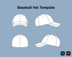 Blank Fitted Cap Hat Vectorize for designer Compatible with illustrator,inkscape,photoshop and gimp. SVG FILES Baseball Hat Svg, Illustrator Template, Cap Patterns, Trucker Cap, Illustrator, Caps Hats, Baseball Hats, Accessories Hats, Photoshop