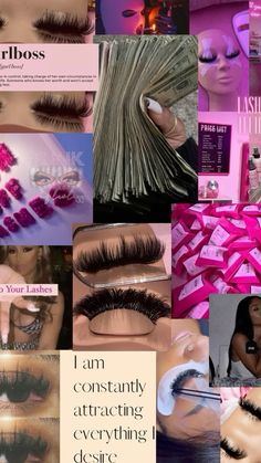 Best Lash Extensions Products, Lash Extension Aesthetic Wallpaper, Lash Business Goals, Lash Tech Manifest, Lash Extensions Tech, Rich Of Lashes, Successful Lash Business, Instagram Lash Page Name Ideas, Lash Tech Vision Board Ideas