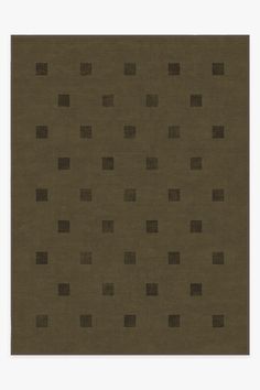 a brown area rug with squares and rectangles