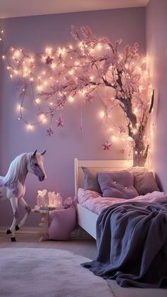 Kids Room Idea Girls Fairy Bedroom, Fairytale Bedroom, Magical Bedroom, Organiser Cucina, Fairy Bedroom, Fairy Room, Unicorn Bedroom, Kids Bedroom Inspiration