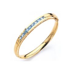 14K Yellow Gold Blue Topaz Bangle, Blue Topaz Bangle, Blue Topaz Jewelry, Fancy Jewelry, Gold Jewelr Fine Jewelry Blue Round Bangle, Blue Topaz Bangle Jewelry, Elegant Blue Topaz Bangle Bracelets, Jewelry Fancy, Blue Topaz Jewelry, Bangles And Bracelets, Topaz Jewelry, Blue Topaz Stone, Fancy Jewelry