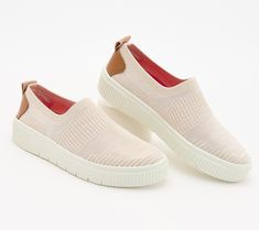 So comfy! Slip your feet into these stretchy knit shoes and enjoy soft, cushioned support -- perfect for everyday wear. From Ryka. Knit Shoes, Slip Ons, Ankle Length, Sneakers Fashion, Fashion Shoes, Everyday Wear, Slip On, Knitting, Heels