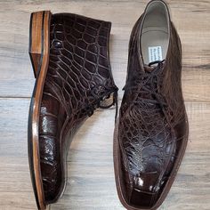 Handcrafted In Usa, Made To Order Genuine Exotic American Alligator Skin, Black Or Brown. You Can Ask Me For The Size Need It Alligator Dress Shoes, American Alligator, Alligator Skin, Chukka Boots, Ask Me, Alligator, Black And Brown, Men's Shoes, Dress Shoes