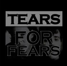 the cover art for tears, featuring two men in black and white with text that says tears