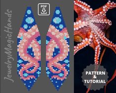 an image of the pattern for beaded starfishs