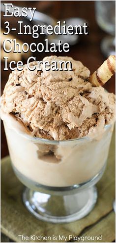 an ice cream dessert in a glass bowl