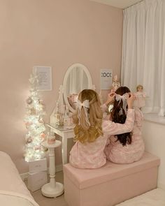 Pink Princess Aesthetic, Pretty Blonde Hair, Sisters Photoshoot Poses, Winter Princess, Pretty Pink Princess, Pink Aura, Pink Pajamas, Best Friends Aesthetic, Pink Girly Things